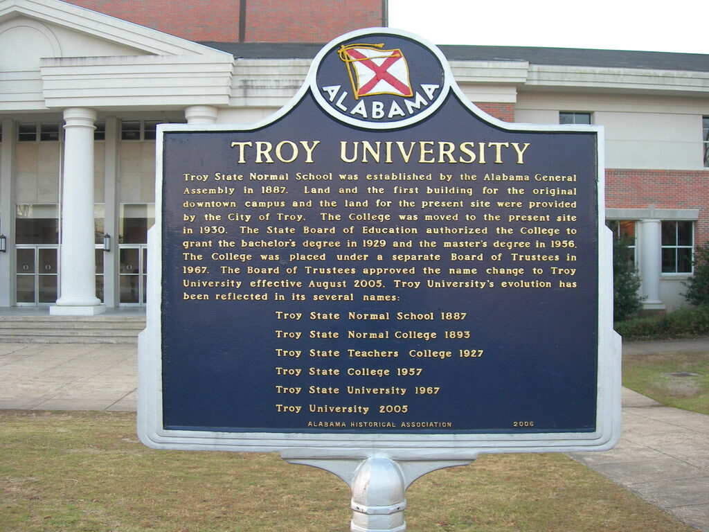 Troy University Historic Marker